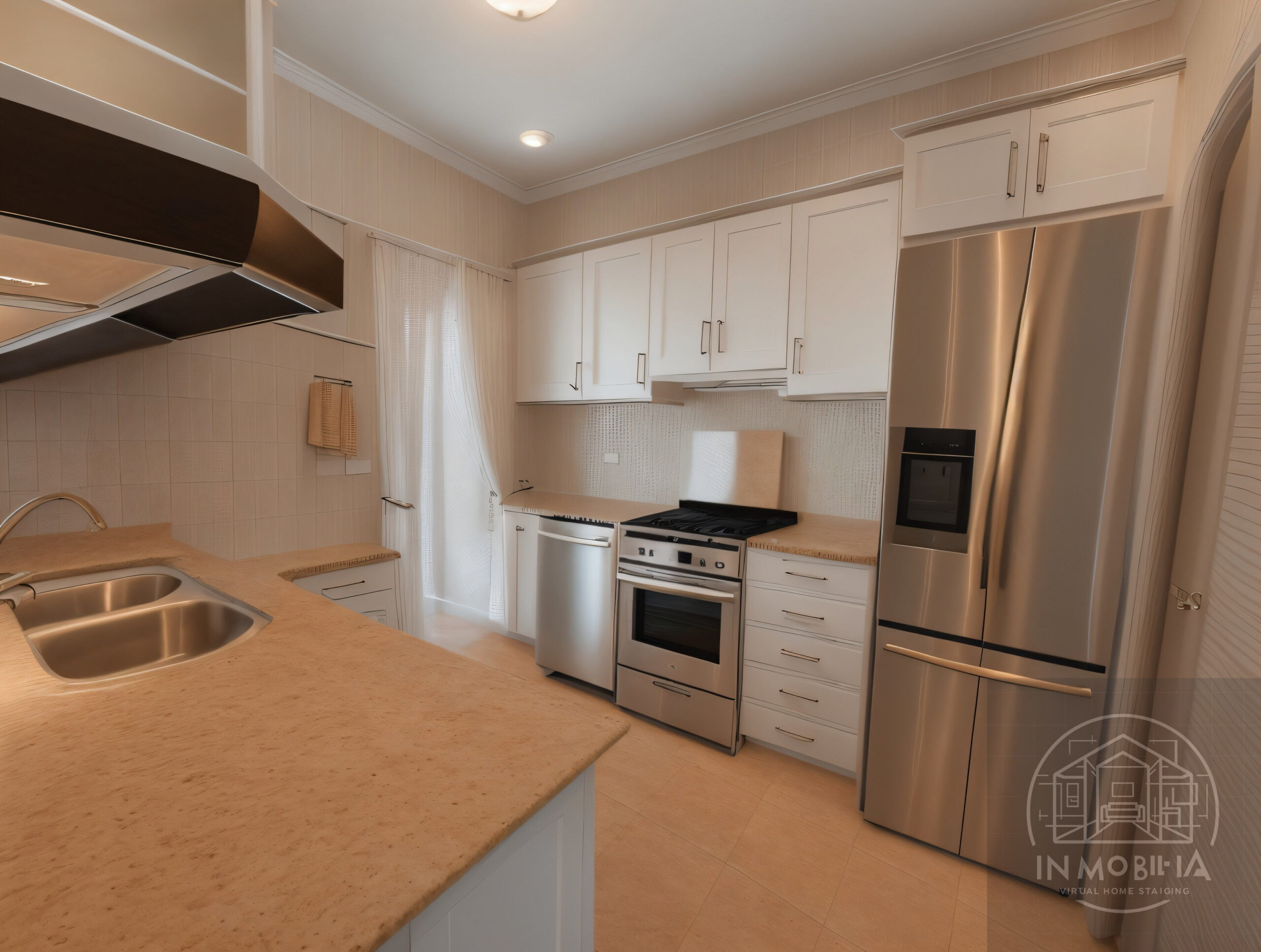 Kitchen after virtual home staging