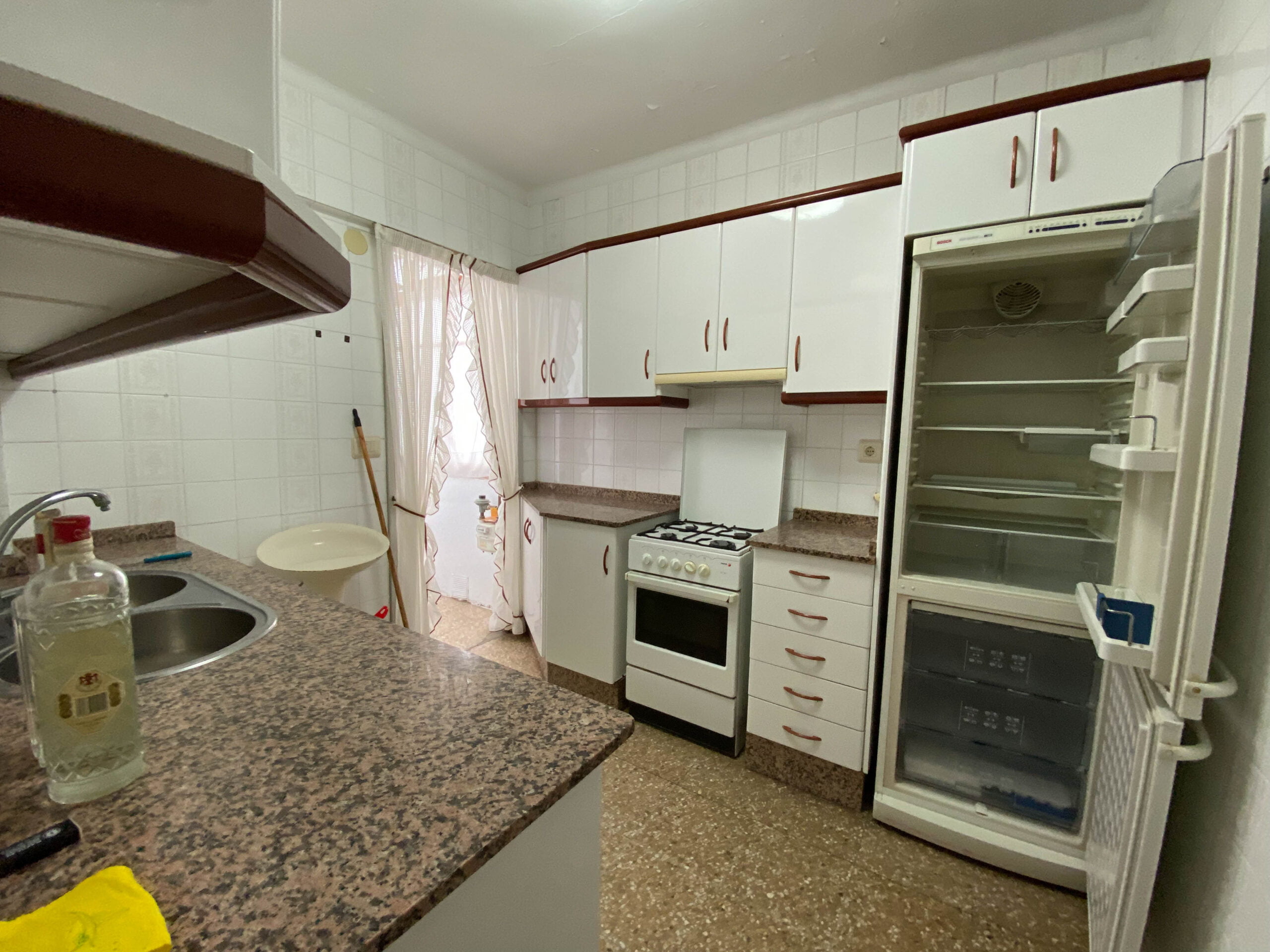 Kitchen before virtual home staging